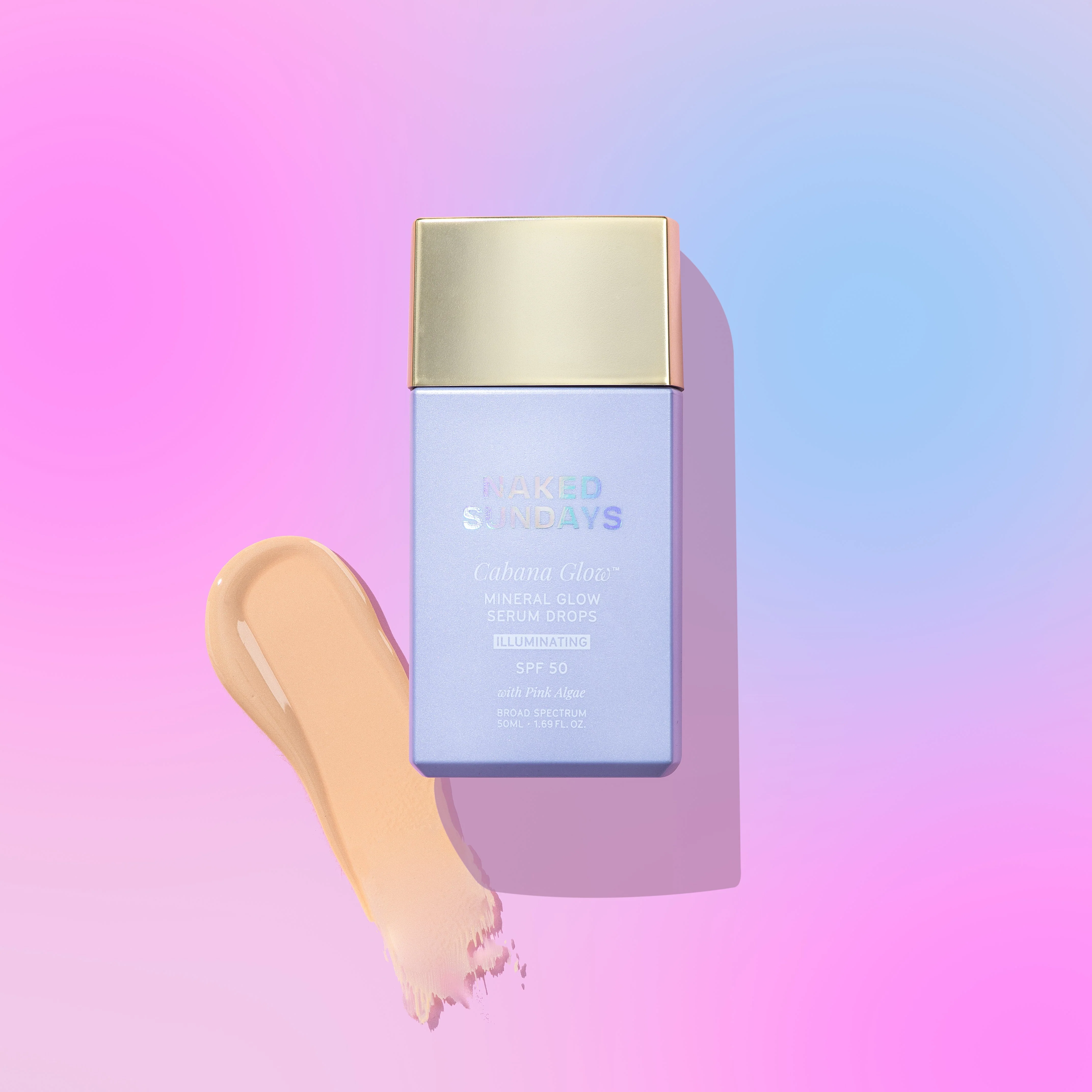 CabanaGlow™ SPF50 Glow Serum Drops - Illuminating + Brush - Image 3